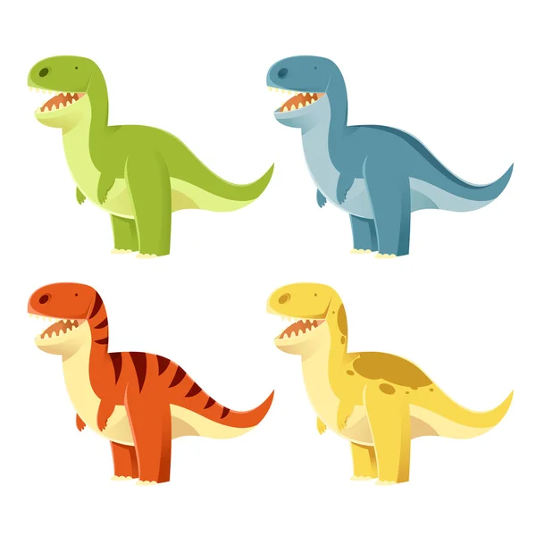 Conjunto de t-rex — Archivo Imágenes Vectoriales