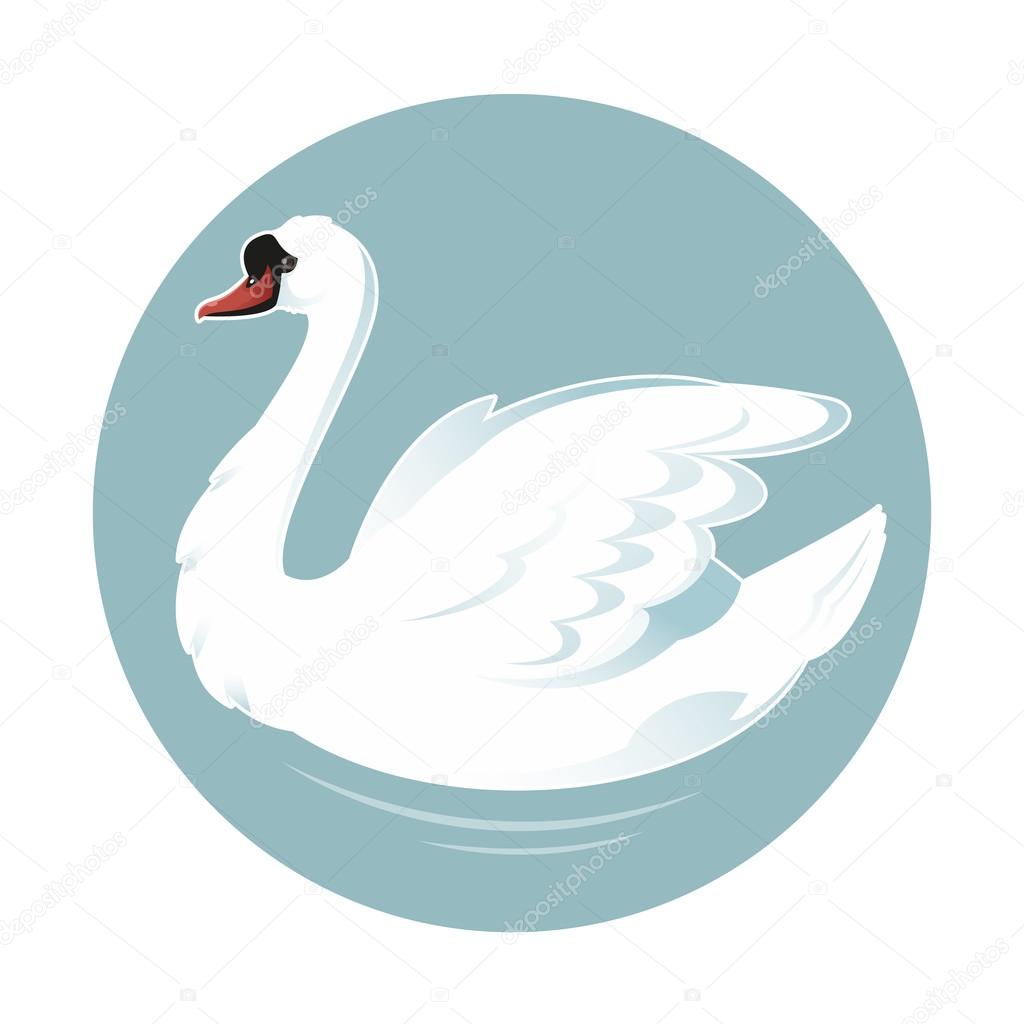 Cartoon swan