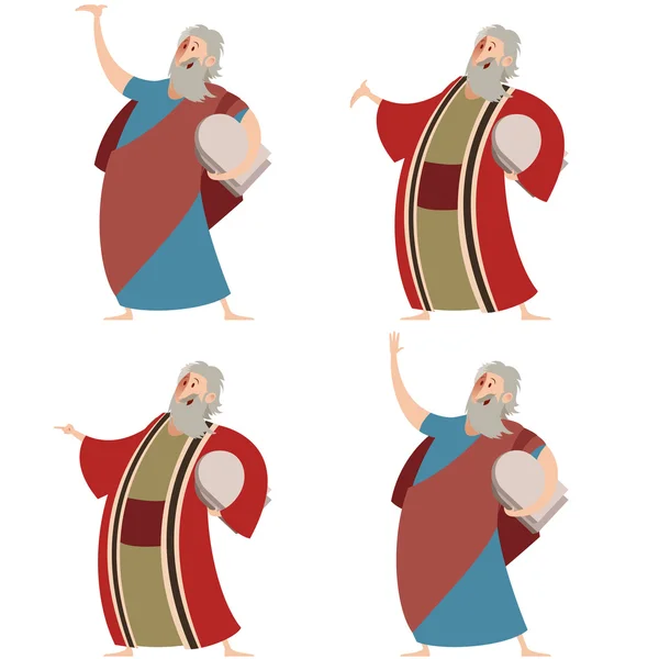 Set of Moses — Stock Vector