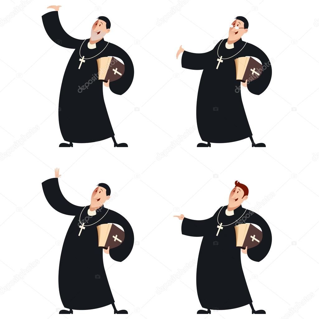 Set of Catholic priests