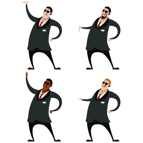 Set of agents — Stock Vector