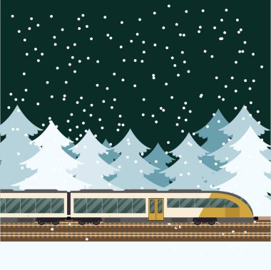 Orman başlığında tren