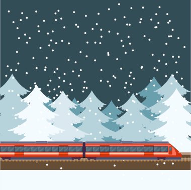 Orman başlığında tren