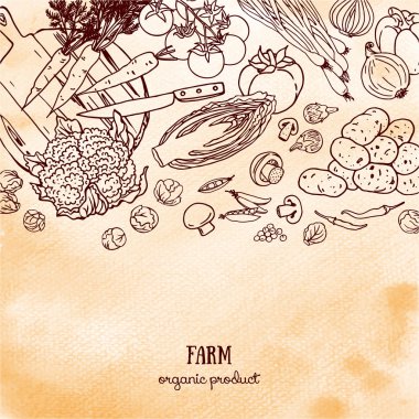 çiftlik organik sebze arka plan