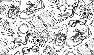 moda ve stil aksesuarları desen