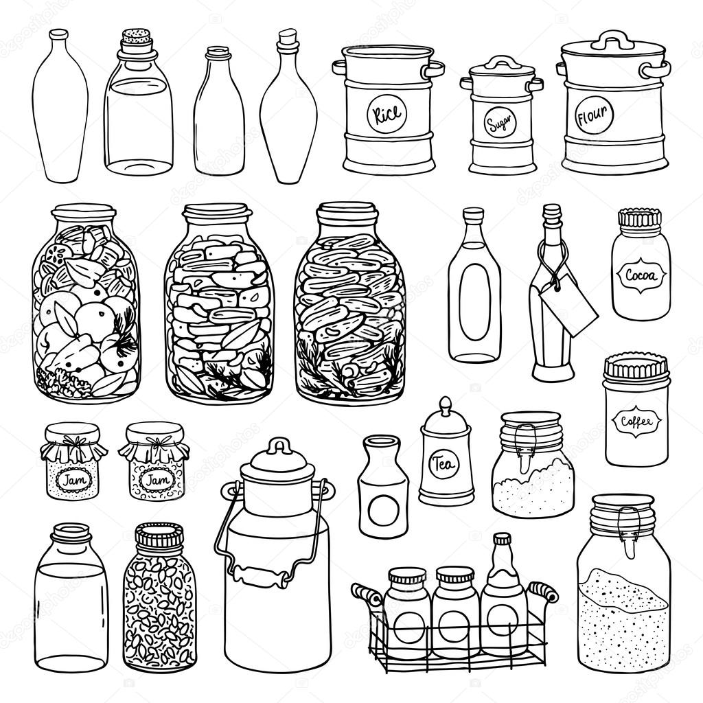 Рисунок баночки
