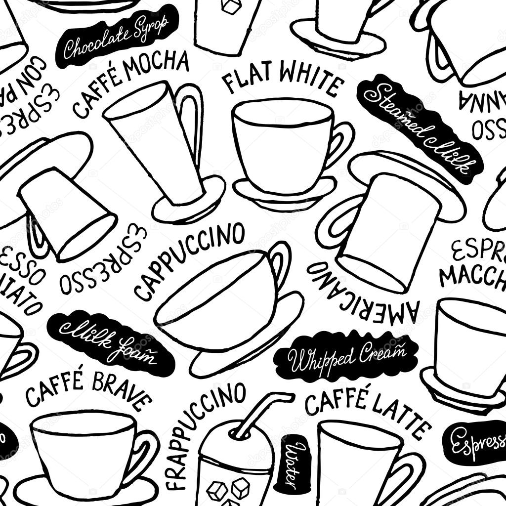 coffee cups pattern