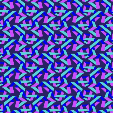 soyut mor, mavi desen