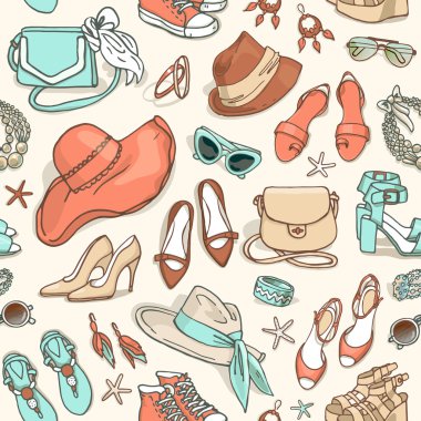 kadın moda aksesuarları desen