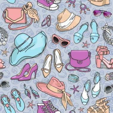 kadın moda aksesuarları desen