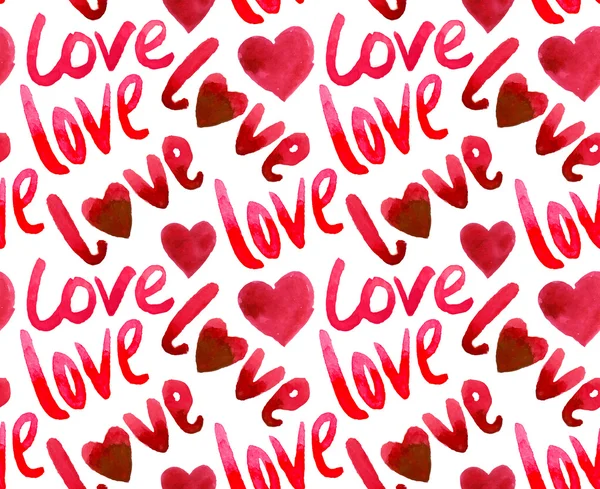 Valentine Seamless Hearts Pattern — Stock Vector