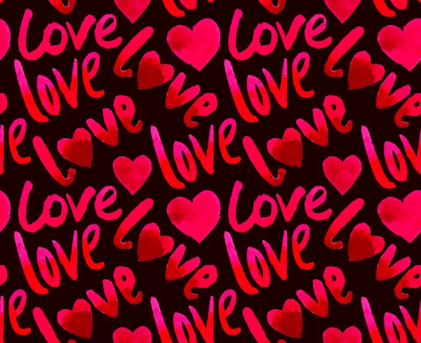 Valentine sømløse hjerter mønster – Stock-vektor