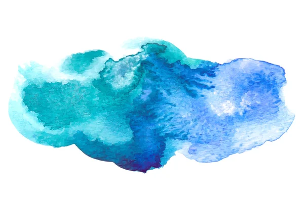 Abstrakte Aquarell blauen Hintergrund — Stockvektor