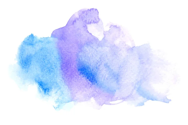 Abstracte aquarel blauwe achtergrond — Stockvector