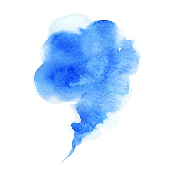 Azul abstracto acuarela bandera, burbuja — Vector de stock