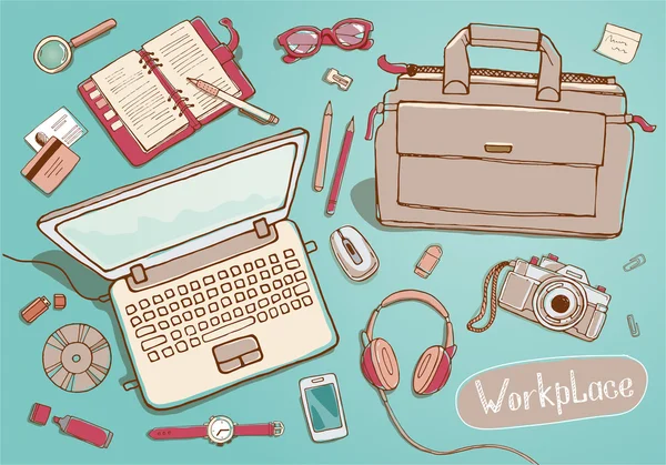 business office workspace concept