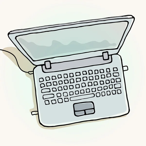 Cartoon-Laptop — Stockvektor