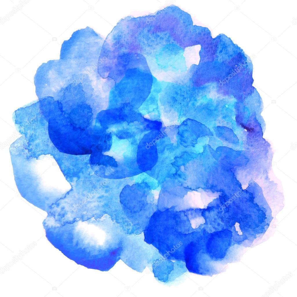 abstract watercolor blue background