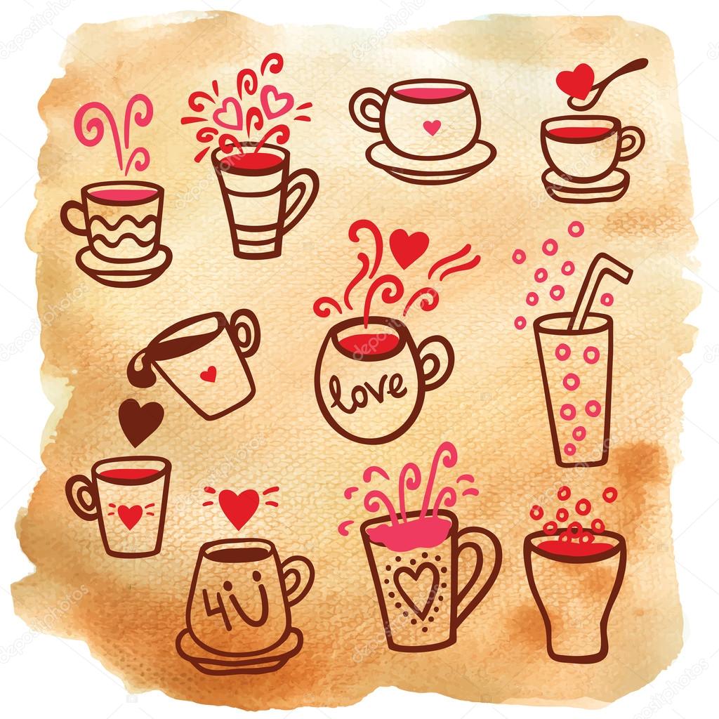 tea cups, jugs, drink set