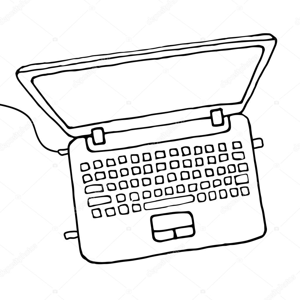 Cartoon laptop computer Stock Vector Image by ©schiva #89627140