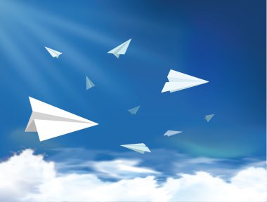 Gökyüzünde uçan uçak