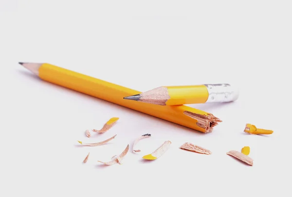 Идея заточки карандаша — стоковое фото