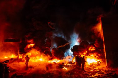 Protestocular yangında