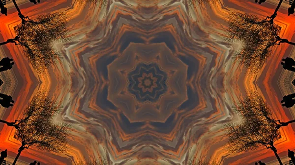 Bardzo Piękne Drukowane Motywy Tkanin Ceramiki Tapety Projekt Kalejdoskop Zdjęcia — Zdjęcie stockowe
