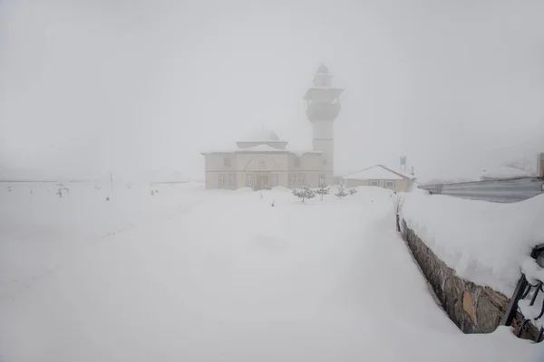 Türkei Bingl Dorf Derinay Schneefotos Kaltes Nebliges Wetter — Stockfoto