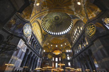 (İstanbul - Türkiye 25 Şubat 2021) Bizans İmparatorları Kilisesi. 1453 yılında İstanbul 'un fethinden sonra Fatih Sultan Mehmet tarafından camiye dönüştürüldü. Ayasofya Camii.