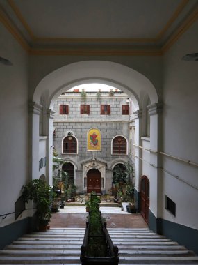 İstanbul - Türkiye 16. İstanbul, Beyolu, Istiklal Caddesi 'ndeki Santa Maria Draperis Katolik Kilisesi..