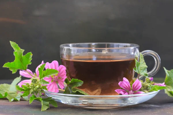 Malva sylvestris tea ; Hibiscus tea