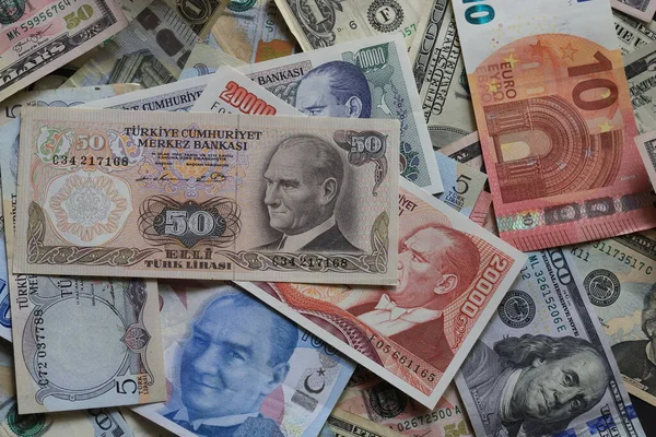 各国的纸币 土耳其里拉 — 图库照片