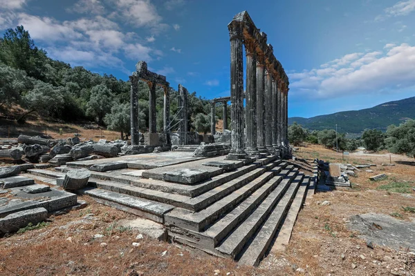 Αρχαία Πόλη Του Euromos Ναός Του Λέψινου Λέπσυνος Χτίστηκε Τον — Φωτογραφία Αρχείου