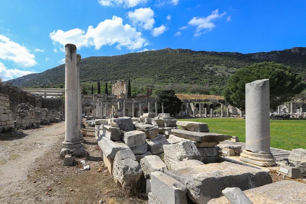 Türkiye Zmir Selcuk Mart 2021 Roma Döneminden Antik Efes Kentinden — Stok fotoğraf