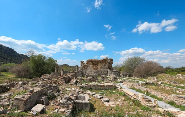 Βιβλιοθήκη Κελσίου Στην Αρχαία Πόλη Έφεσος Εφές Περισσότεροι Επισκέφτηκαν Αρχαία — Φωτογραφία Αρχείου