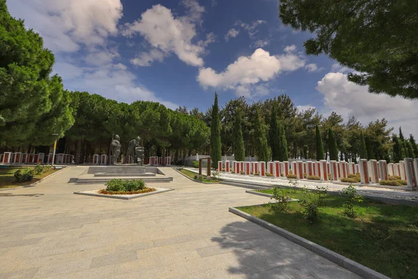 Canakkale Turquía Julio 2021 Cementerio Militar Canakkale Martyrs Memorial Monumento — Foto de Stock