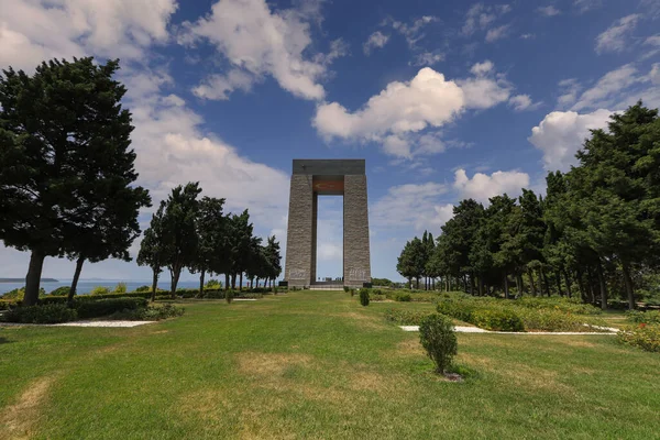 Чанаккале Турция 2021 Военное Кладбище Мемориал Мучеников Чанаккале Военный Мемориал — стоковое фото