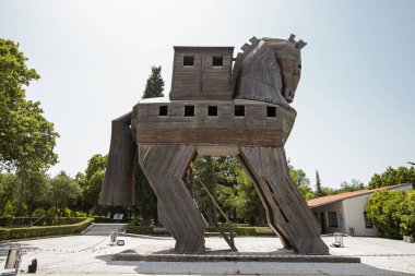 Çanakkale - Türkiye 01.Temmuz 2021 Truva Atı Truva Savaşı sırasında Truva şehrine girmek ve savaşı kazanmak için kullanılan tahta attır..