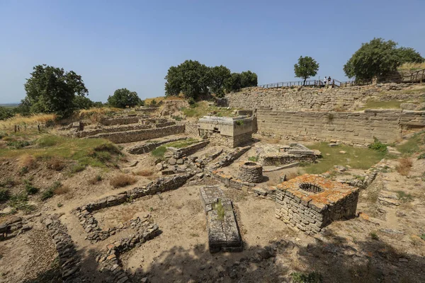 Canakkale Turquía July 2021 Vista Desde Sitio Arqueológico Troya Ilion — Foto de Stock