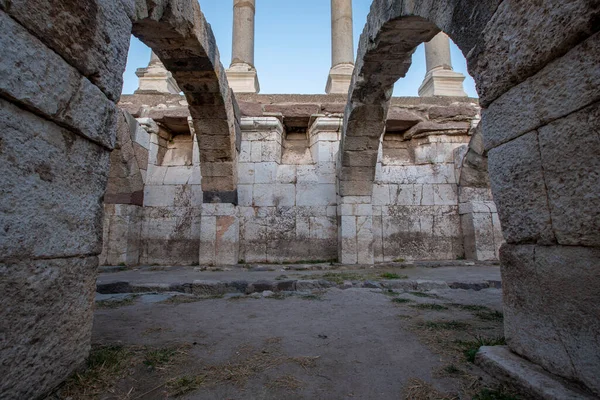 Ruínas Ágora Sítio Arqueológico Izmir Turquia — Fotografia de Stock