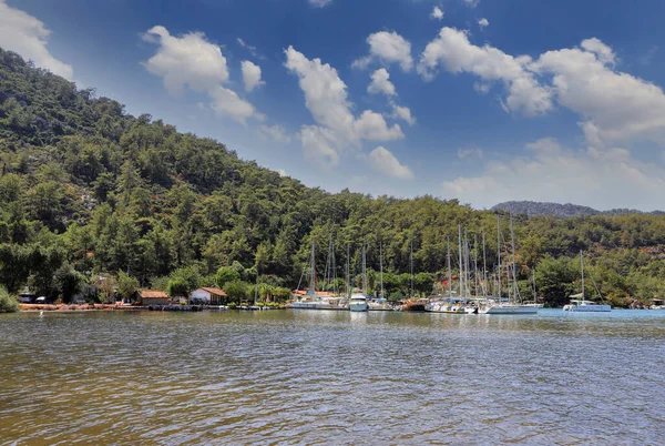 Turkey Mugla Marmaris September 2021 People Sea Orhaniye Bay Orhaniye — Stock Photo, Image