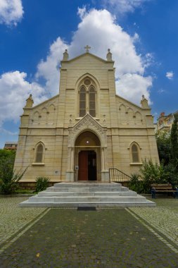 Türkiye -14 Ocak 2025: Aziz Helen Kilisesi veya Saint Helena Kilisesi İzmir, Türkiye 'de bulunan bir Katolik kilisesidir. Adını Konstantin 'in annesi Helena' dan alır..