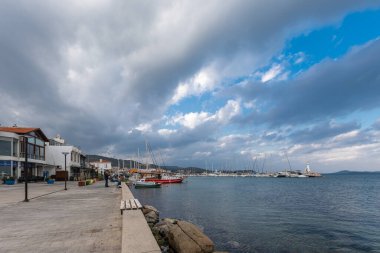 Türkiye - İzmir - Mordogan; 6 Ocak 2026. Urla bölgesindeki Mordogan mahallesinden deniz manzarası.