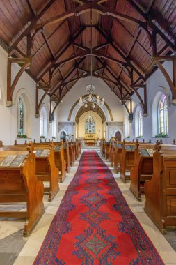 Türkiye - İzmir 11.01.2025: İzmir Kilisesi veya İzmir Evangelist St. John 's Anglikan Kilisesi, İzmir' in Alsancak ilçesinde 1625 yılında inşa edildi..