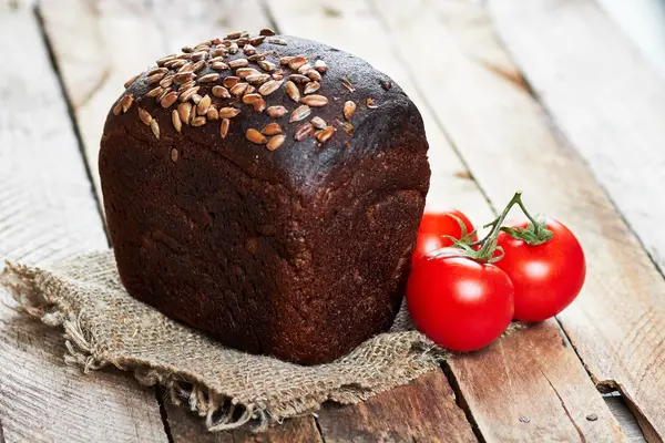 Pão e legumes — Fotografia de Stock