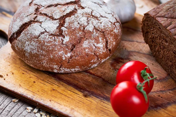 Loafs chleba i warzyw — Zdjęcie stockowe