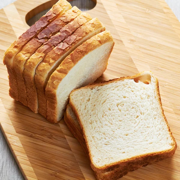 Toast op het bord — Stockfoto