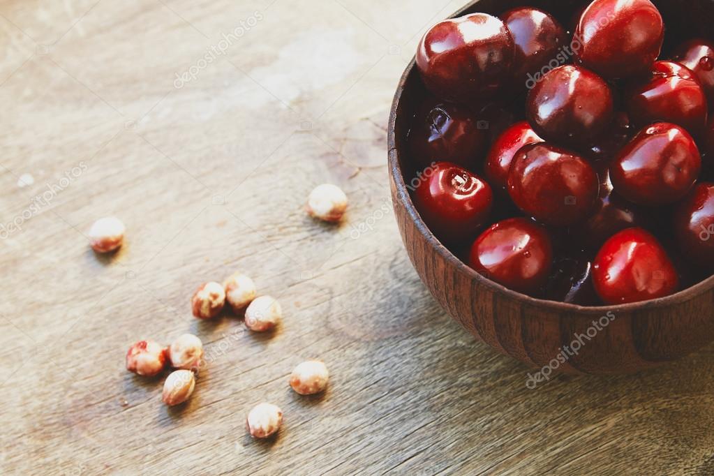 Cherries and cherry pits Stock Photo by ©Artyom2505 75326731