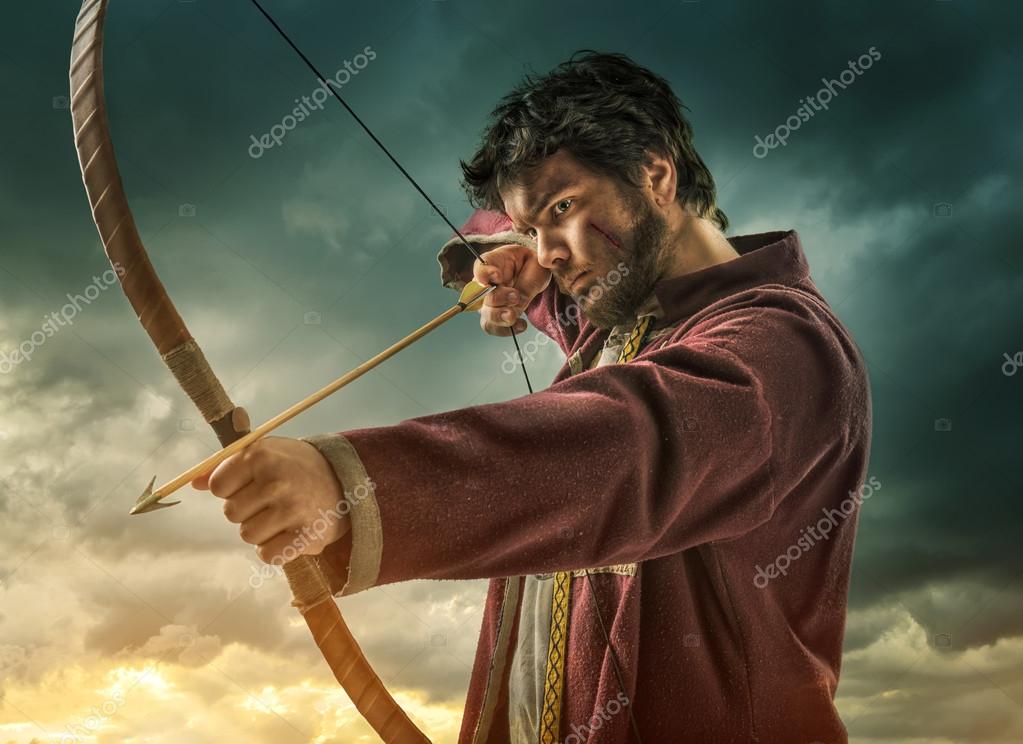 The man archery target — Stock Photo © Geribody 73308853